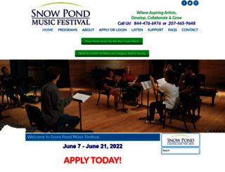 snowpondmusicfestival.com screenshot