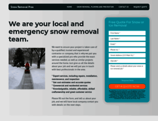 snowremovalprofessionals.com screenshot