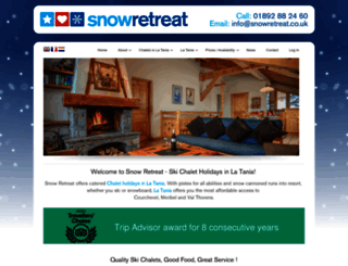 snowretreat.co.uk screenshot