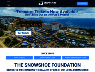 snowshoefoundation.org screenshot