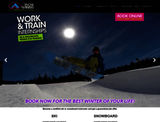 snowtrainers.com screenshot