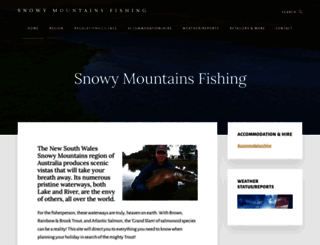 snowymountainsfishing.com.au screenshot