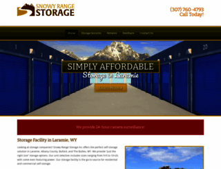 snowyrangestorageinc.com screenshot