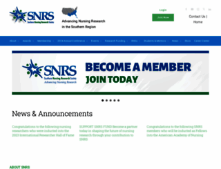snrs.org screenshot