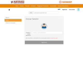 sntecursos.mayahii.com screenshot