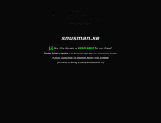 snusman.se screenshot