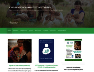snvbreastfeeding.org screenshot