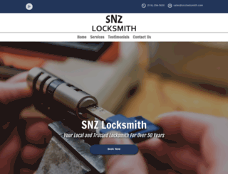 snzlocksmith.com screenshot