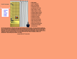 soapcalculator.com screenshot