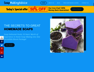 soapmakingadvice.com screenshot