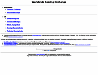 soaringweb.org screenshot