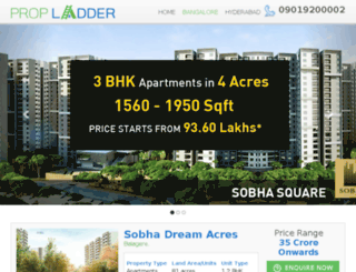 sobha-projects.propladder.com screenshot