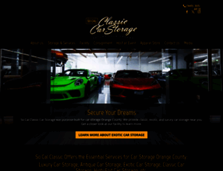 socalcarstorage.com screenshot