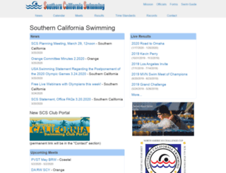 socalswim.org screenshot