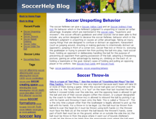 soccer.soccerhelp.com screenshot