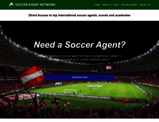 socceragentnetwork.com screenshot