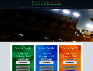 soccerbetts.com screenshot