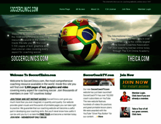 soccerclinics.com screenshot