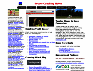 soccercoachingnotes.com screenshot