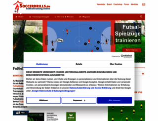 soccerdrills.de screenshot