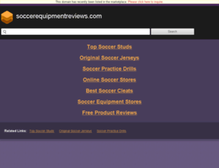 soccerequipmentreviews.com screenshot