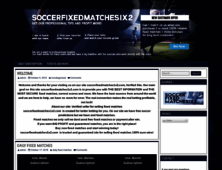 soccerfixedmatches1x2.com screenshot