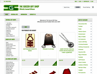 soccergiftshop.co.uk screenshot