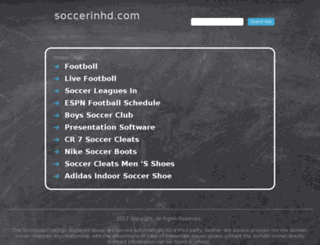 soccerinhd.com screenshot