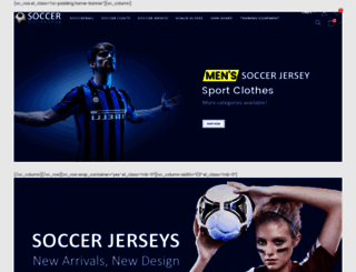 socceronlineshop.com screenshot