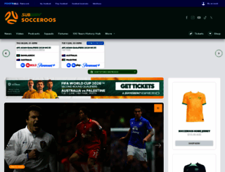 socceroos.com.au screenshot