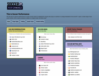 soccerperformance.org screenshot