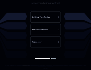 soccerpredictions.football screenshot