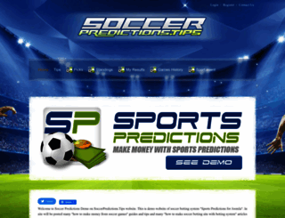 soccerpredictions.tips screenshot