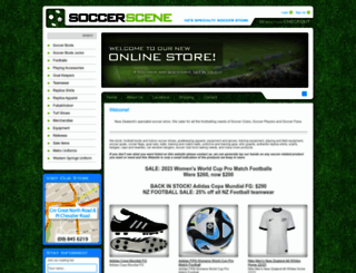 soccerscene.co.nz screenshot