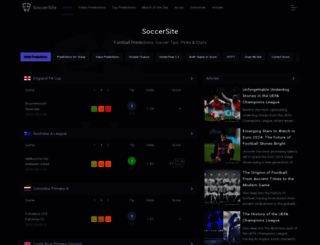 soccersite.com screenshot