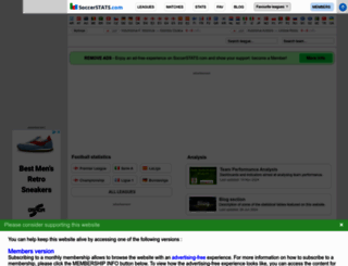 soccerstats.com screenshot