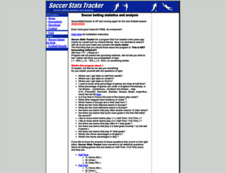 soccerstatstracker.com screenshot