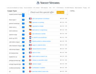 soccerstreams100.net screenshot