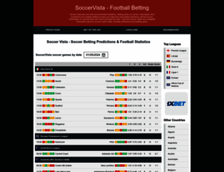 soccervista.com screenshot