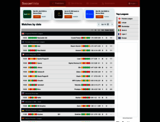 soccervista.com screenshot