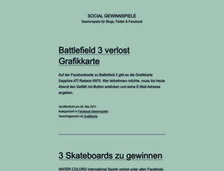 social-gewinnspiele.de screenshot
