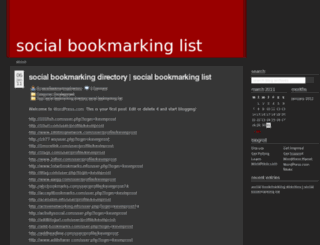 socialbookmarkingdirectory.wordpress.com screenshot