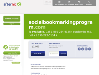 socialbookmarkingprogram.com screenshot