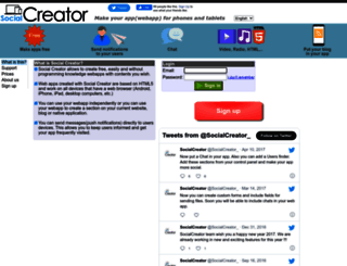 socialcreator.com screenshot