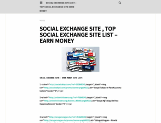 socialexchangesite.wordpress.com screenshot