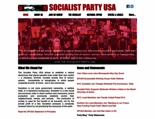 socialistparty-usa.org screenshot