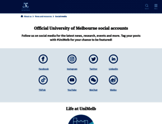 socialmedia.unimelb.edu.au screenshot