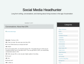 socialmediaheadhunter.com screenshot
