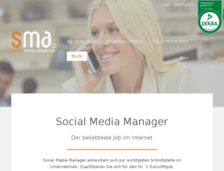 socialmediamanager.socialmediaakademie.de screenshot