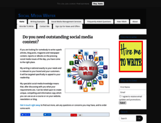 socialmediawriter.co.uk screenshot